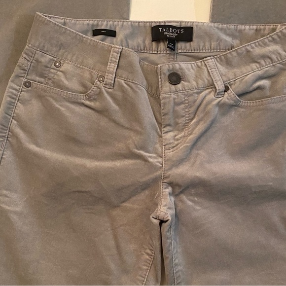 Talbots Gray Faux Suede Pants - Picture 2 of 8